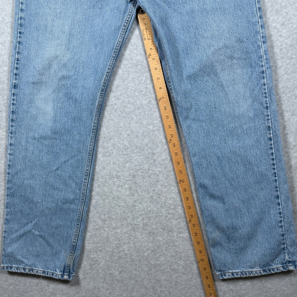 Vintage Levis 505 Straight Leg Jeans Mens Blue Denim 2001 Y2k 40x32 (Fits 38x30) - Picture 7 of 16